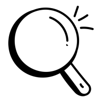 pictogramme d'une loupe
